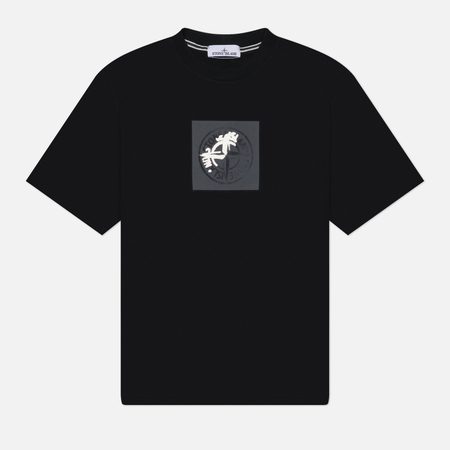 Мужская футболка Stone Island Institutional One Print, цвет чёрный