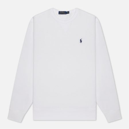 Мужская толстовка Polo Ralph Lauren Embroidered Pony Fleece Crew Neck, цвет белый