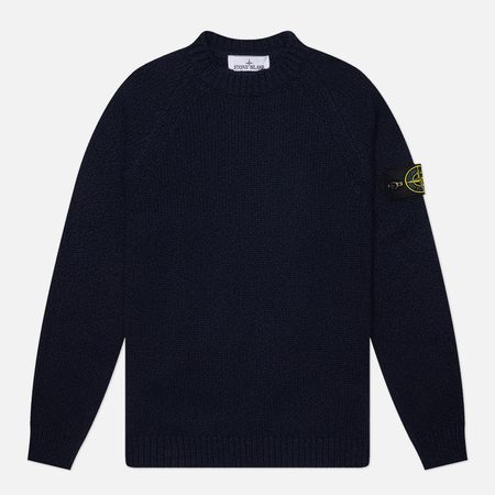 Мужской свитер Stone Island Fancy Yarn Mouline Wool, цвет синий
