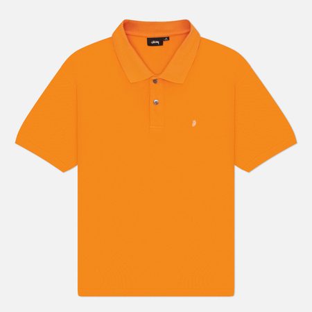 Мужское поло Stussy Classic Pique, цвет оранжевый