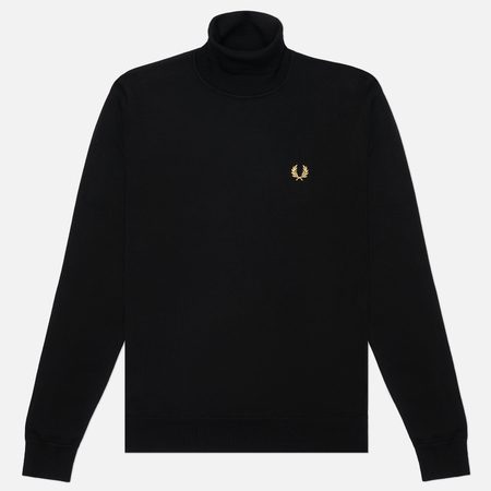 Мужской свитер Fred Perry Roll Neck, цвет чёрный