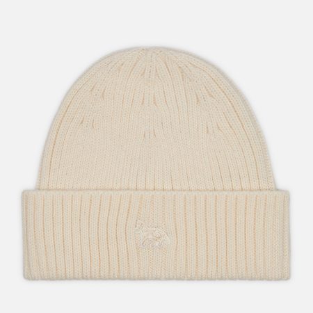 Шапка Maison Kitsune Baby Fox, цвет бежевый