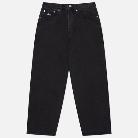 Мужские джинсы OBEY Bigwig Baggy Denim 13.5 Oz, цвет чёрный