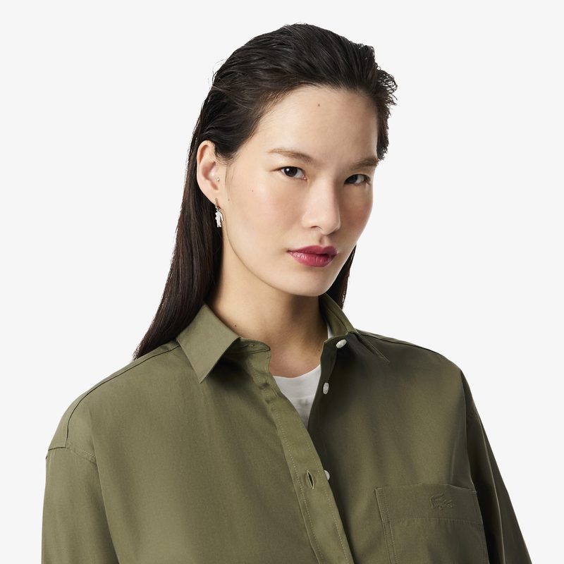 Женская рубашка Lacoste из хлопка 3