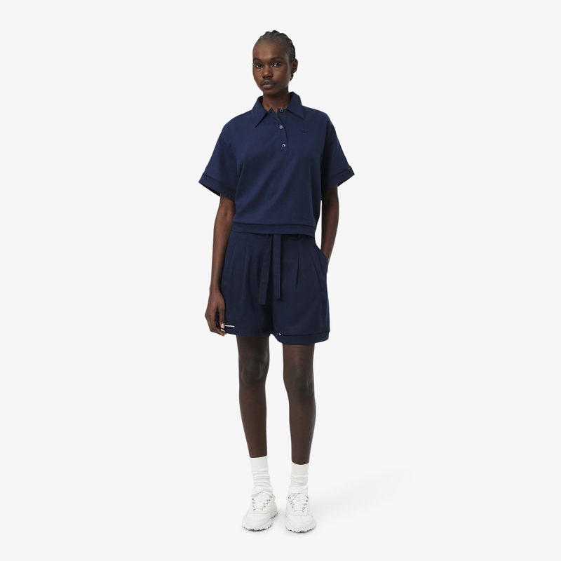 Женские шорты Lacoste из смеси льна
