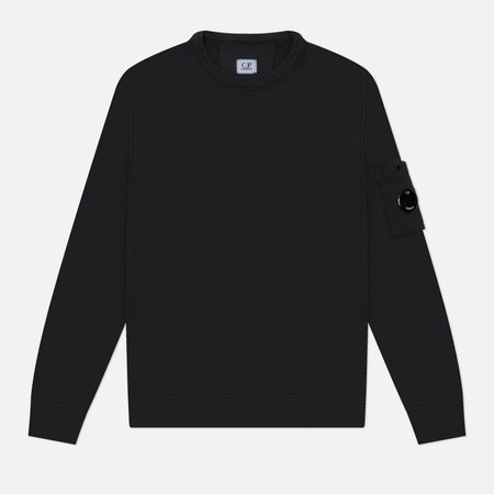 Мужская толстовка C.P. Company Malfile Fleece Lens Crewneck, цвет чёрный