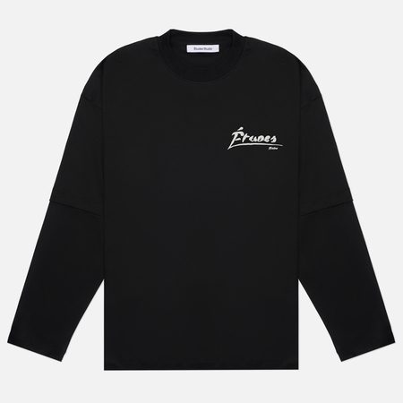 Мужской лонгслив Etudes Studio Double Sleeves Signed, цвет чёрный