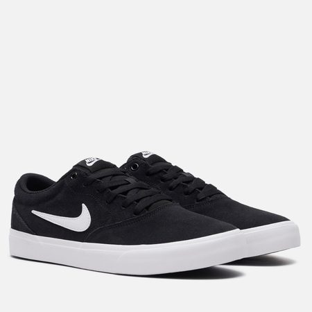 Мужские кеды Nike Charge Suede, цвет чёрный