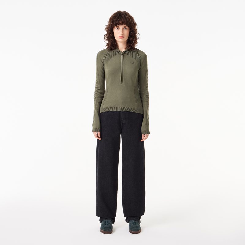 Женский свитер Lacoste на молнии 4