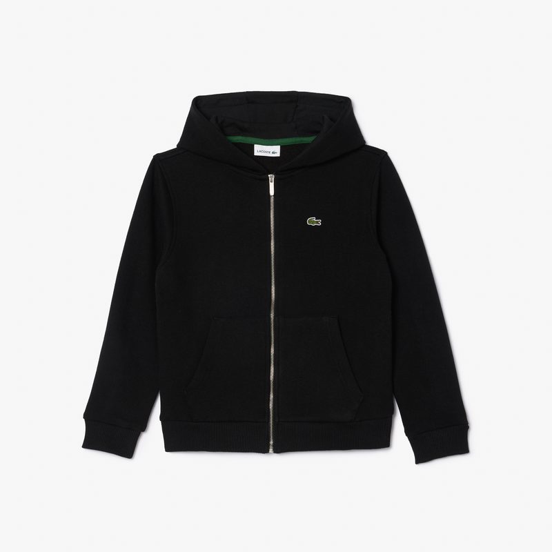 Детская флисовая толстовка Lacoste на молнии с капюшоном 5
