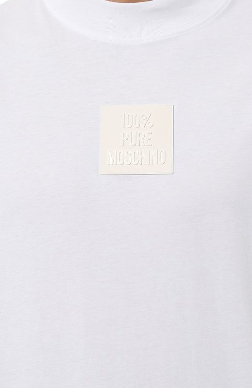 Хлопковая футболка Moschino 5