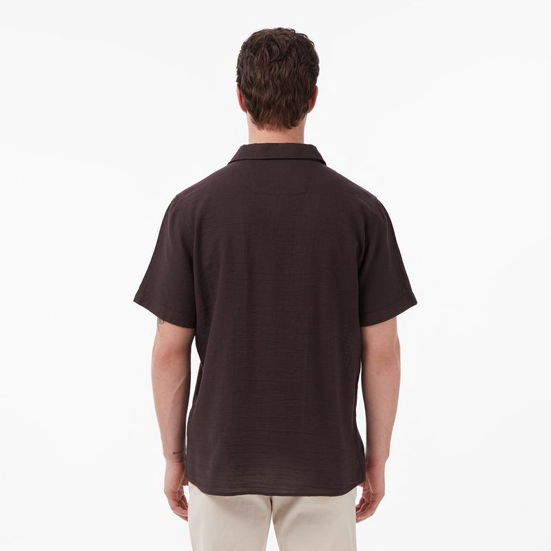 Мужская хлопковая рубашка Lacoste свободного кроя 2