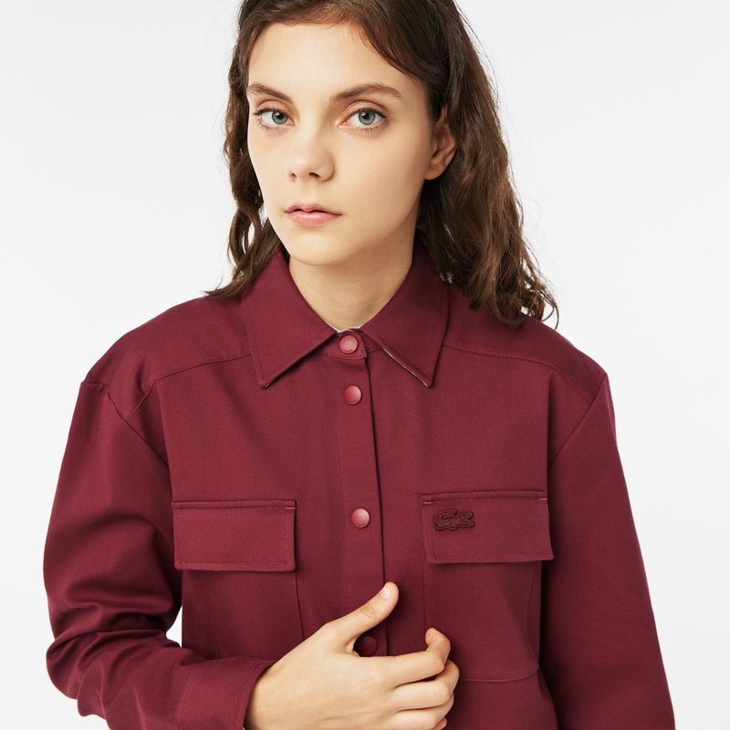 Женская рубашка Lacoste из смеси хлопка 3
