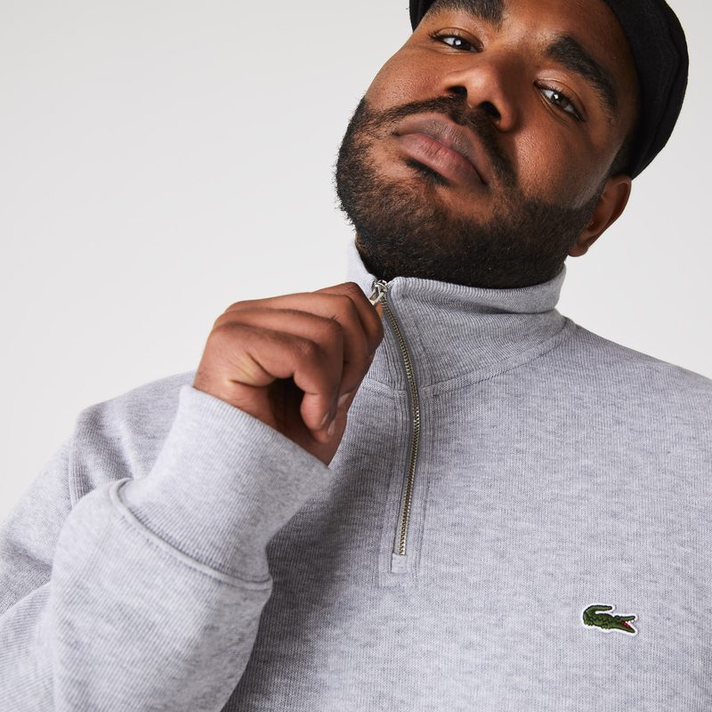 Мужская толстовка Lacoste на молнии с высоким воротом 5