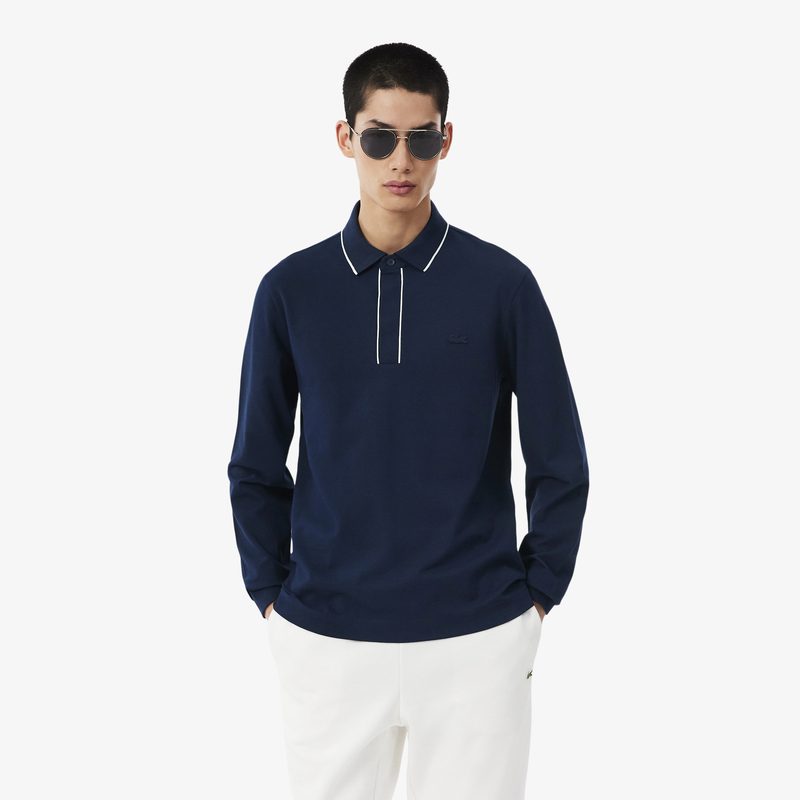 Мужская рубашка-поло Lacoste с длинным рукавом