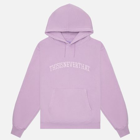 Мужская толстовка thisisneverthat Arch-Logo Regular Fit Hoodie, цвет фиолетовый