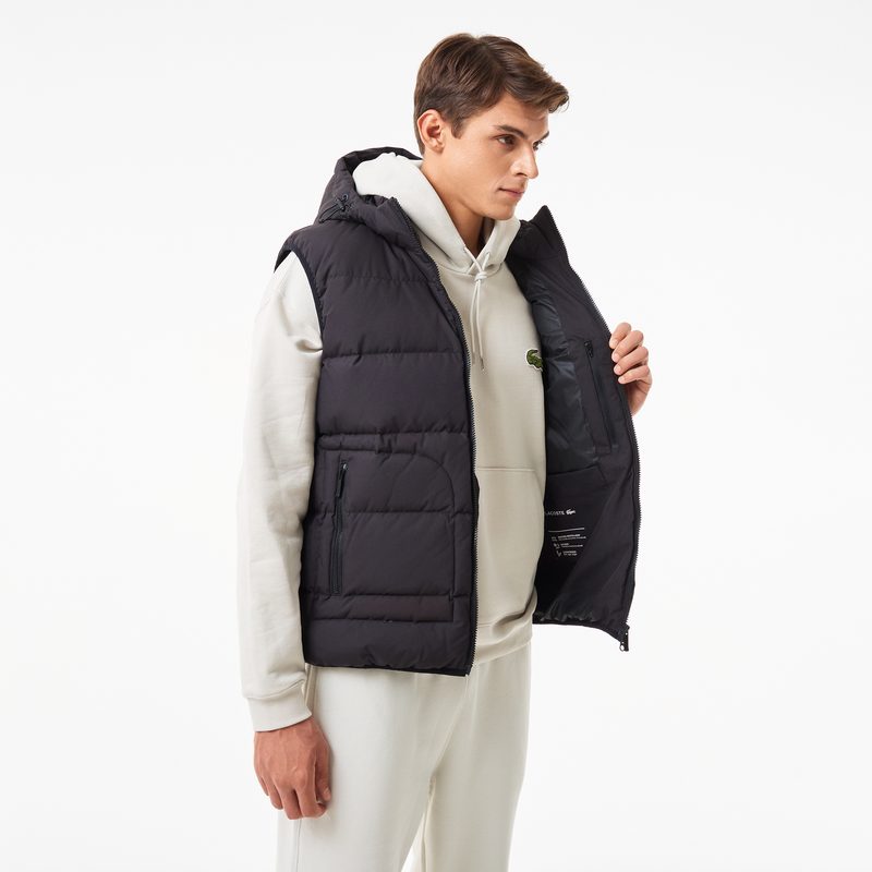 Мужской утеплённый жилет Lacoste с капюшоном 4