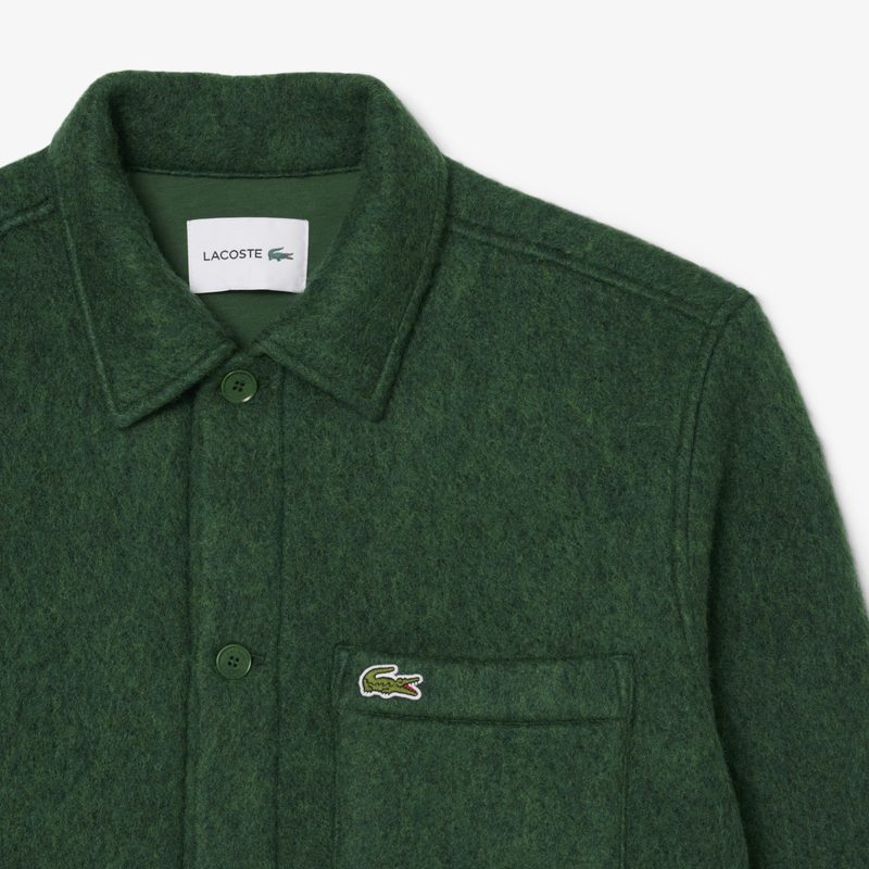 Мужская утепленная рубашка Lacoste оверсайз 5