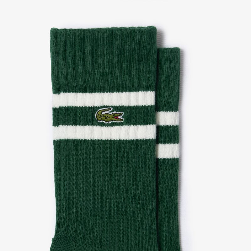 Высокие хлопковые носки Lacoste Terry Sole Унисекс 2