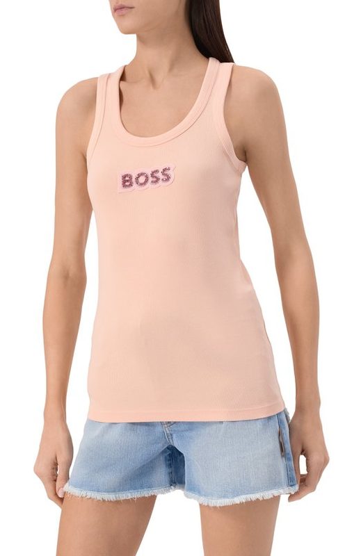 Хлопковая майка BOSS Orange 3