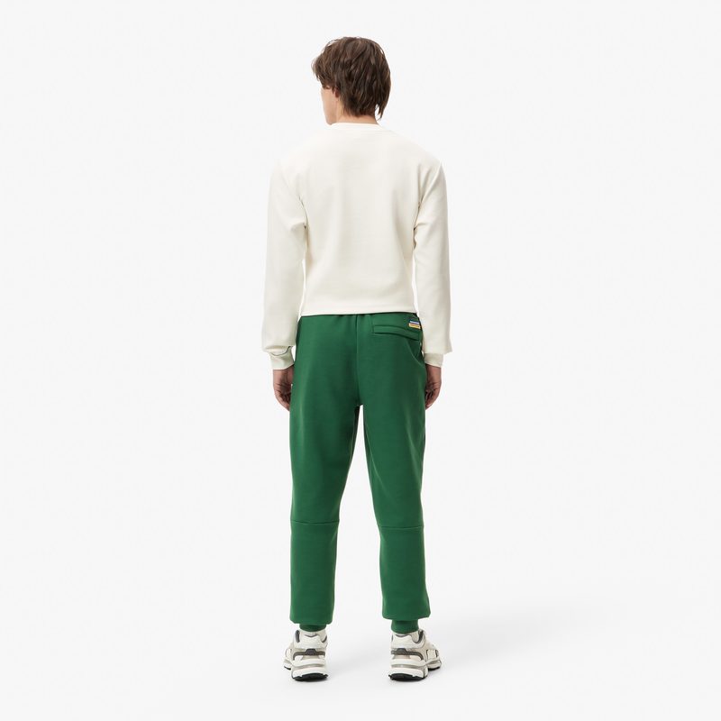 Мужские хлопковые спортивные брюки Lacoste приталенного кроя 2