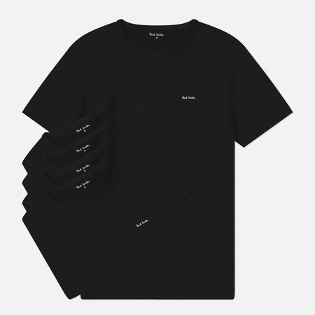 Комплект мужских футболок Paul Smith Classic 5-Pack, цвет чёрный