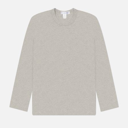 Мужской лонгслив Comme des Garcons SHIRT Forever Printed Logo Back, цвет серый