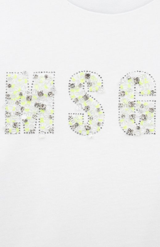 Хлопковая футболка MSGM kids 3