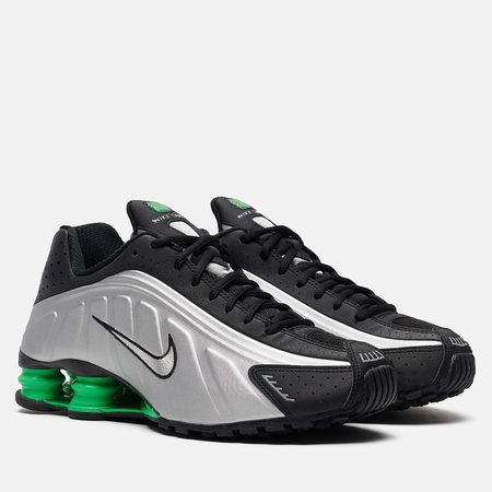 Мужские кроссовки Nike Shox R4, цвет серебряный