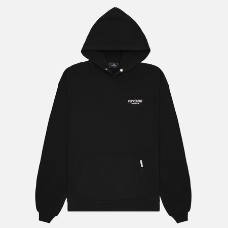 Мужская толстовка REPRESENT Represent Owners Club Oversized Fit Hoodie, цвет чёрный
