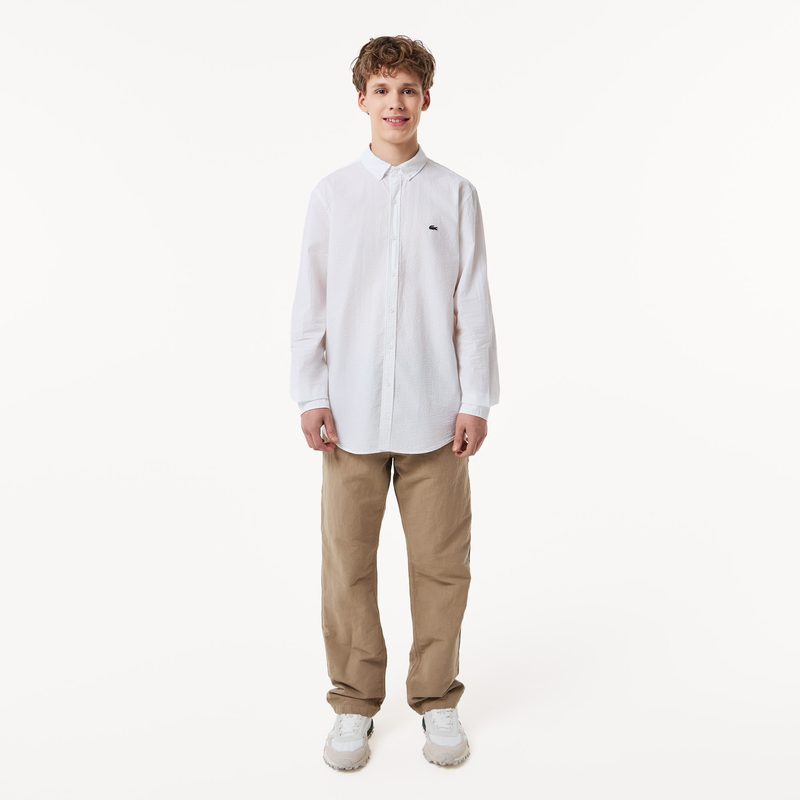 Мужская хлопковая рубашка Lacoste 4
