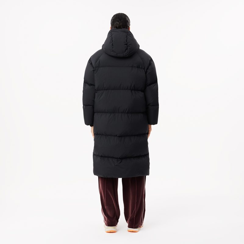 Женский длинный пуховик Lacoste с капюшоном 2