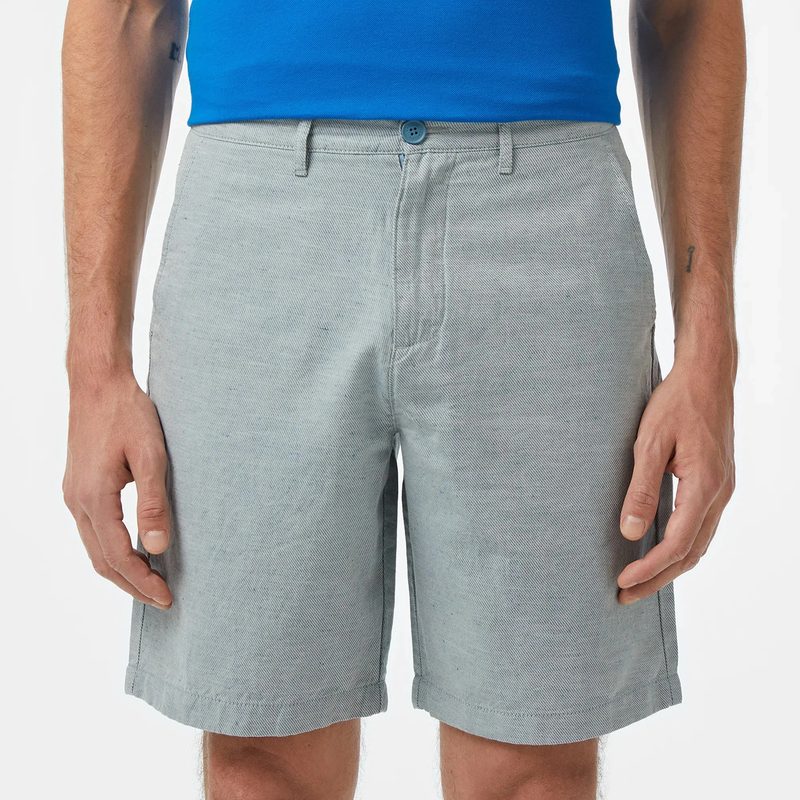 Мужские шорты Lacoste из смеси хлопка и льна 4