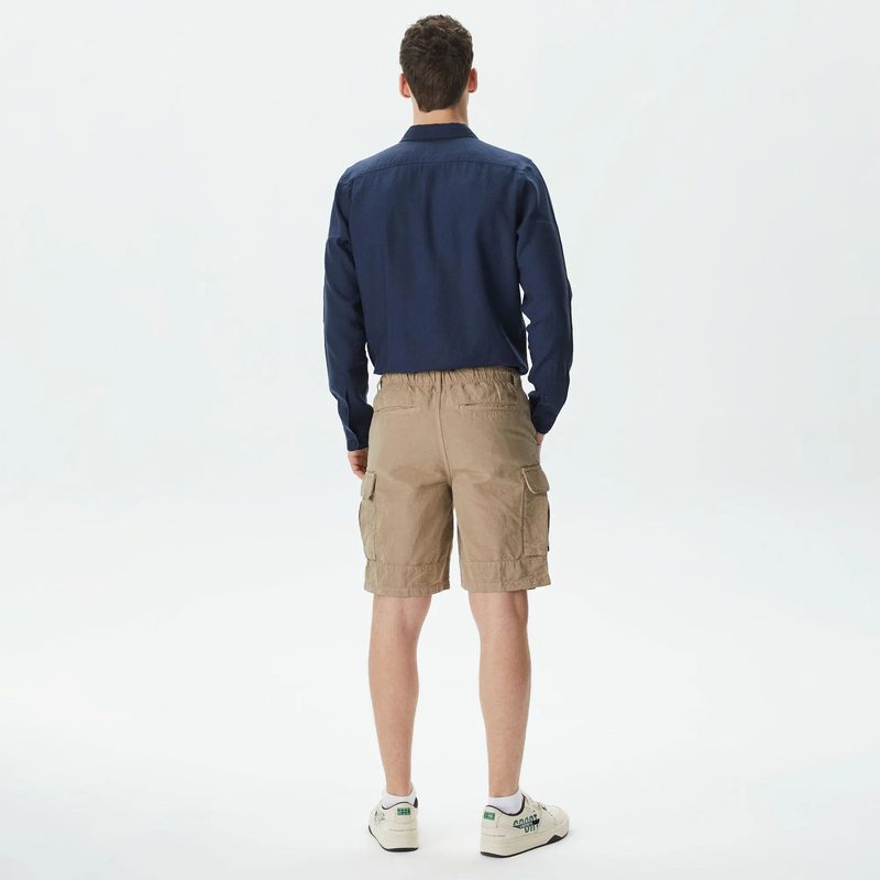 Мужские шорты Lacoste из хлопка и льна 2