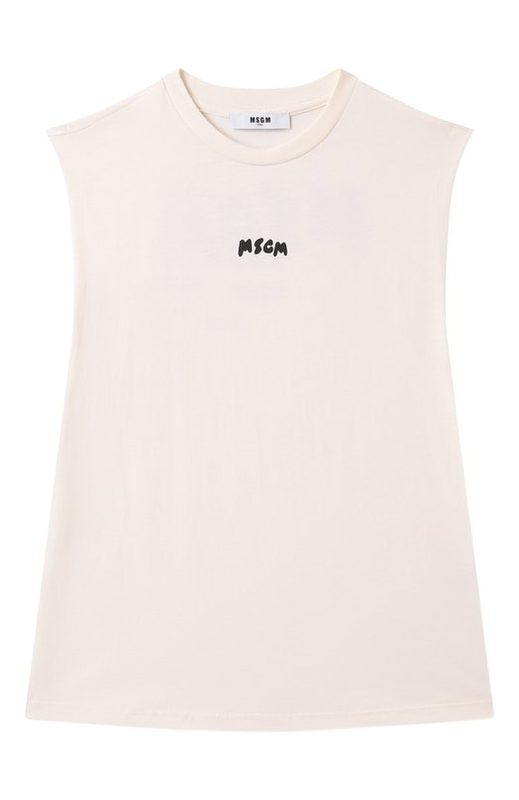 Хлопковая майка MSGM kids