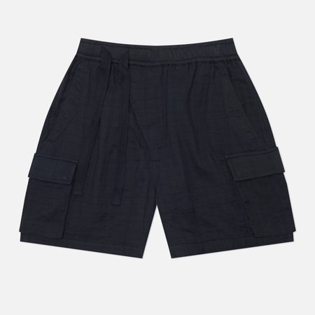 Мужские шорты maharishi Double Voile Asym Cargo, цвет синий