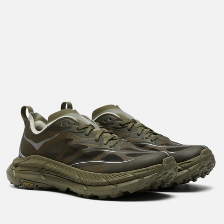Мужские кроссовки Hoka One One Mafate Speed 4 Lite, цвет зелёный