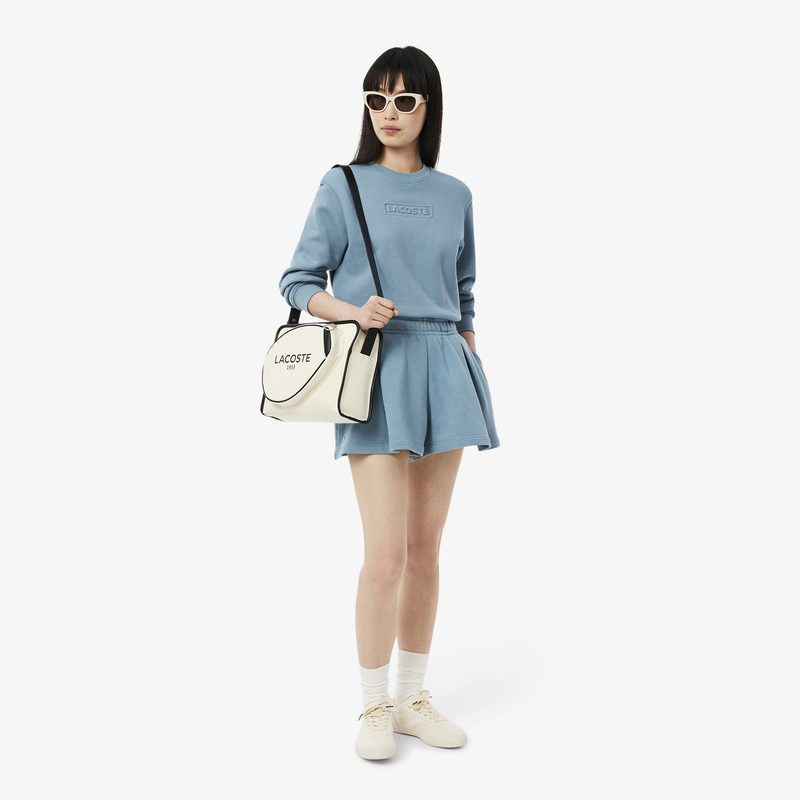 Женские плиссированные флисовые шорты Lacoste 3