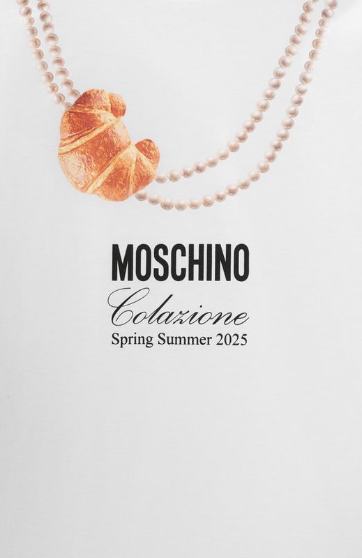 Хлопковая футболка Moschino 3