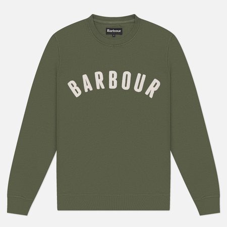 Мужская толстовка Barbour Prep Logo Crew, цвет зелёный