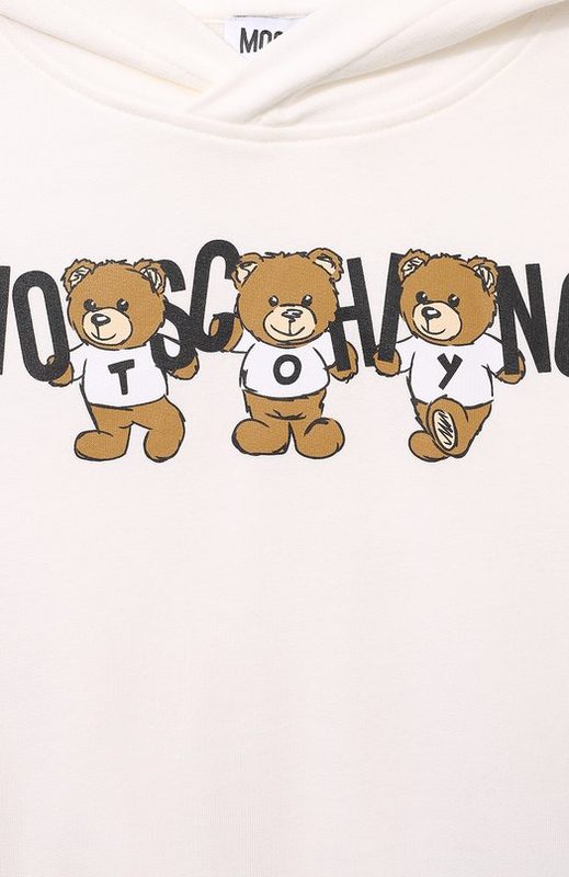 Хлопковое худи Moschino 3
