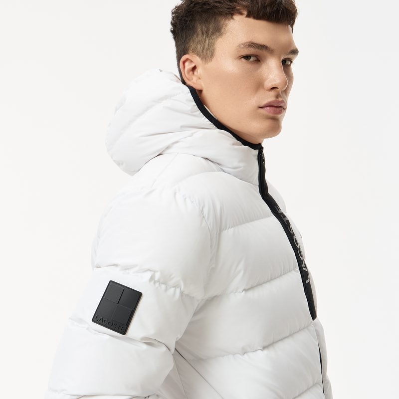 Мужская стёганая куртка Lacoste с капюшоном 4