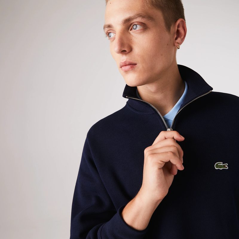 Мужская толстовка Lacoste на молнии с высоким воротом 5