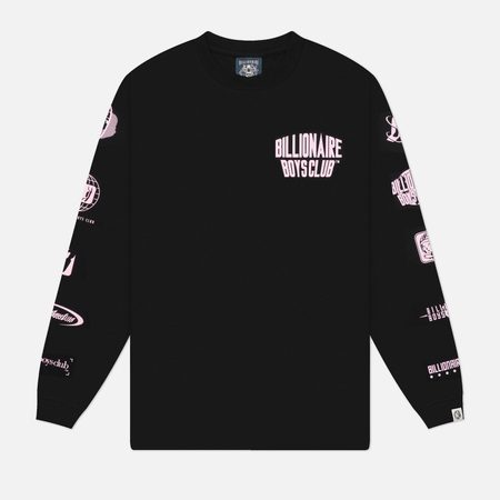 Мужской лонгслив Billionaire Boys Club Multi Logo, цвет чёрный