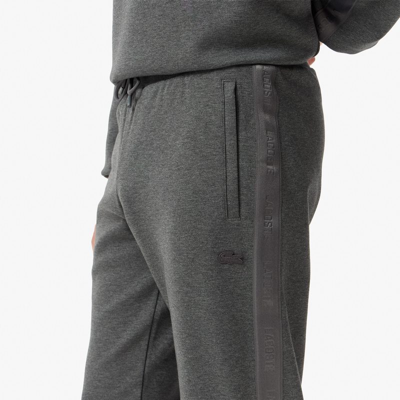 Мужские хлопковые спортивные брюки Lacoste свободного кроя 4