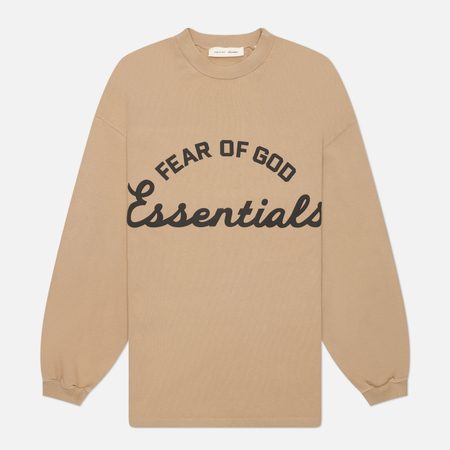 Мужской лонгслив Fear of God ESSENTIALS Training 90's, цвет бежевый