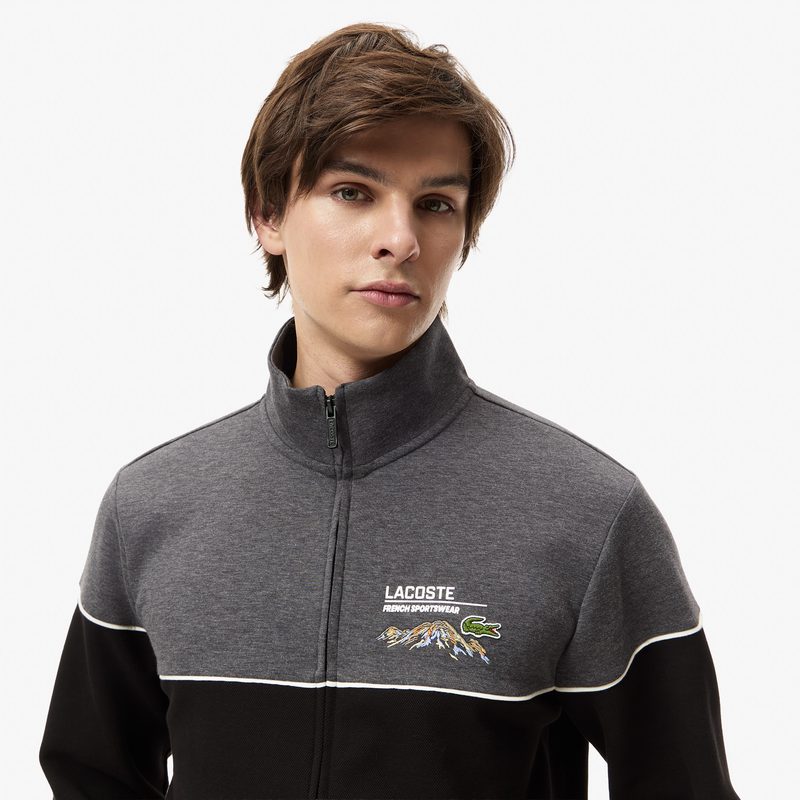 Мужской хлопковый свитшот Lacoste приталенного кроя 3