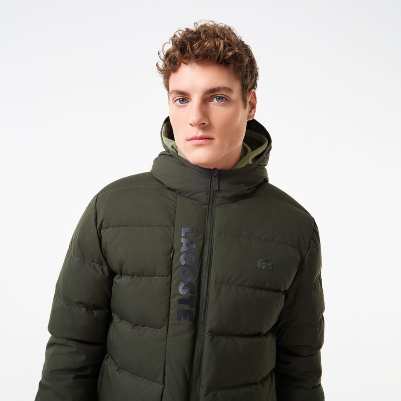 Мужская куртка-бомбер Lacoste на молнии из хлопка 3