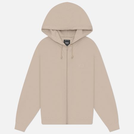 Мужская толстовка Y-3 Brushed Terry Zipper Hoodie, цвет коричневый