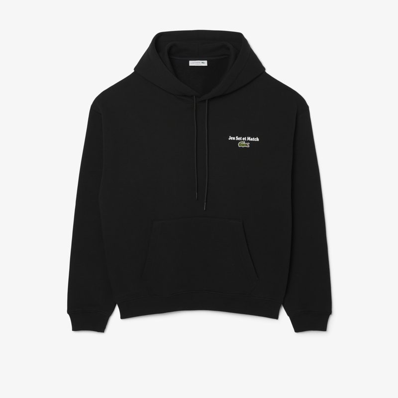 Мужская флисовая толстовка-худи Lacoste свободного кроя 4